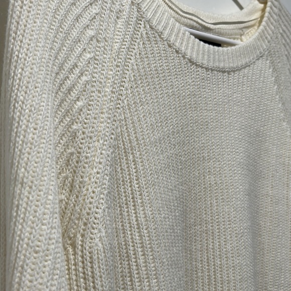 Attention ivory white sweater NWOT Pit to pit 18 inches L:26 inches Excellent Co - Picture 5 of 5